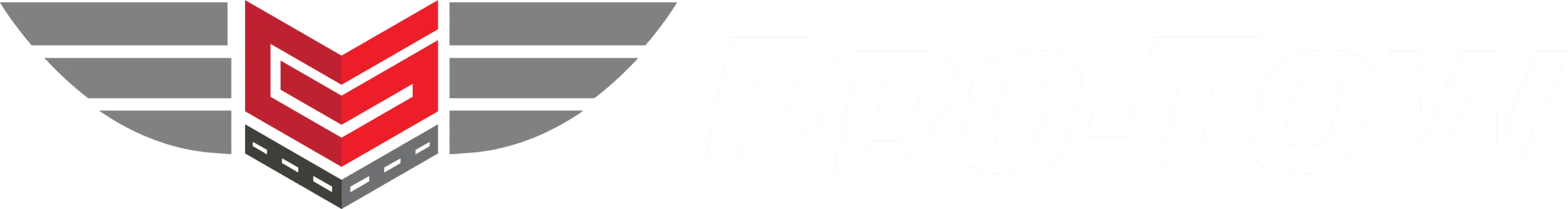 Pro-Tow Logo Horiz White Pro-Tow Logo Horiz White
